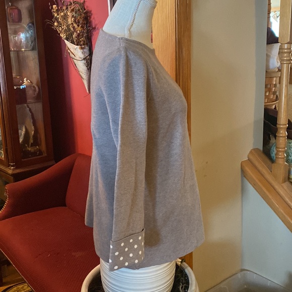 Womens Cynthia Rowley grey knit 3/4 sleeve sweater, Feels like Cashmere! NWT MED - Picture 4 of 12